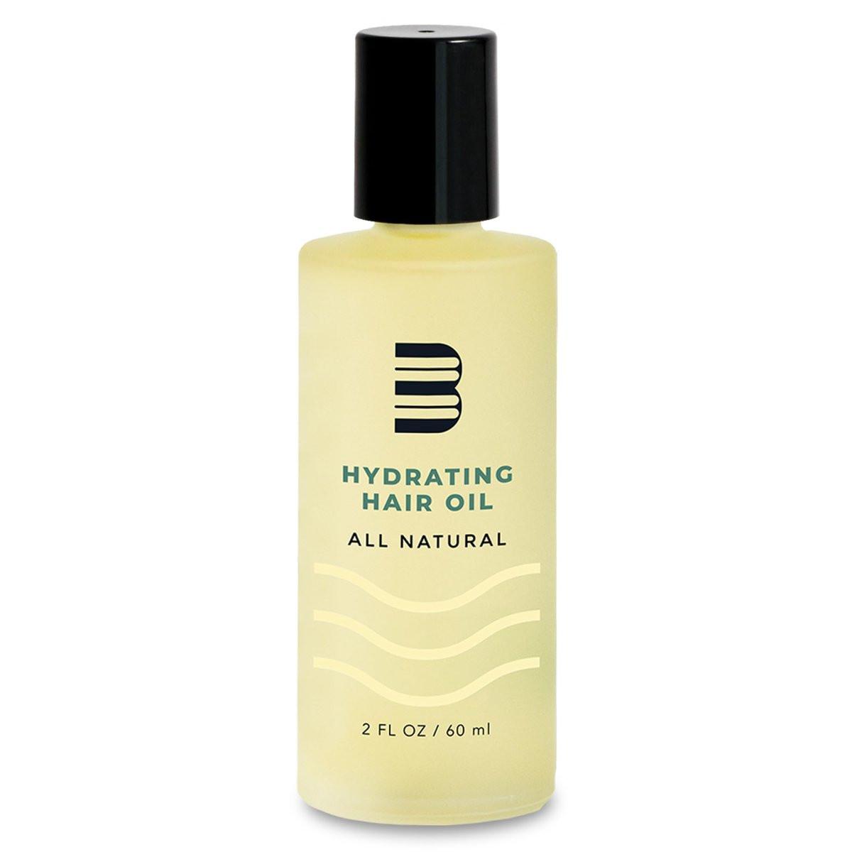 BLUMAAN Hydrating Hair Oil - 100% natürliches Männer-Haarstärkungsöl für trockenes, frizziges, glattes oder lockiges Haar - 60 ml