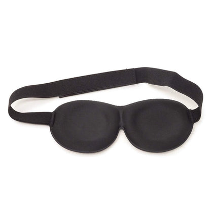 3D Lustige Augenmaske aus Memory-Schaum mit verstellbarem Kopfband für Reisen, Schlaf und Partys – Schwarz