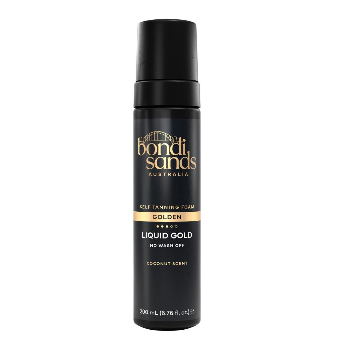 Bondi Sands Liquid Gold Selbstbräunungsschaum | Leicht + Schnell trocknender Schaum mit Arganöl für eine hydratisierte, streifenfreie Bräune | 200 ml