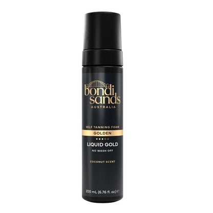 Bondi Sands Liquid Gold Selbstbräunungsschaum | Leicht + Schnell trocknender Schaum mit Arganöl für eine hydratisierte, streifenfreie Bräune | 200 ml