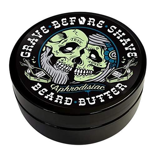 Grave Before Shave Leder-Zedernholz Duft Bartpflege Butter 4 oz.