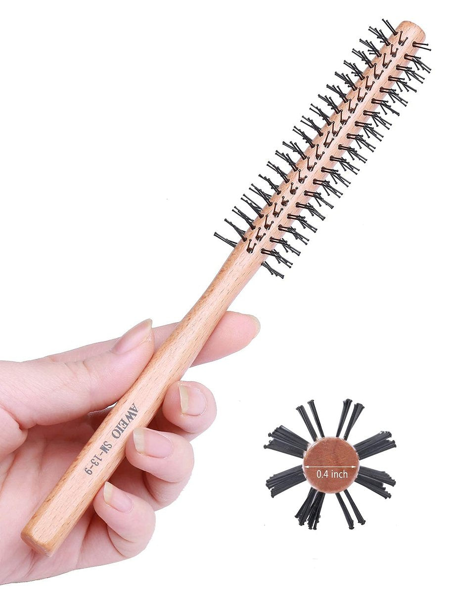PERFEHAIR Kleine Rundbürste für Kurzes Haar 1 Zoll Mini Quiff Roller für Frauen und Männer, Ideal für Feines Haar, Pony, Bart, Styling, Volumen und Locken
