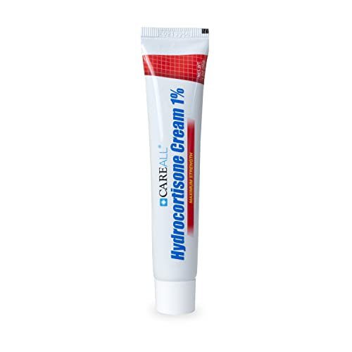 CareAll Hydrocortison 1% Creme, 28g Tube, Maximale Stärke Anti-Juckreiz Creme, Linderung von Juckreiz und Rötungen durch Insektenstiche, Ekzeme, Psoriasis, Giftefeu, Gifteiche und Giftsumach (1er-Pack)