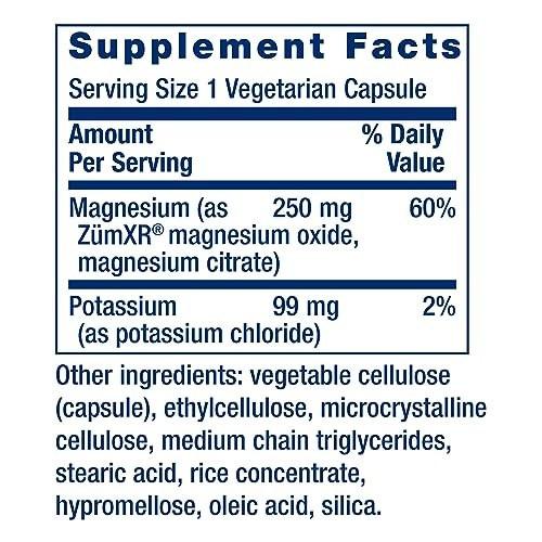 Life Extension Kalium mit Extend-Release Magnesium – Herzgesundheit Nahrungsergänzungsmittel zur Blutdruckunterstützung mit zwei essentiellen Mineralstoffen – Nicht-GVO, Vegetarisch, Glutenfrei – 60 Kapseln