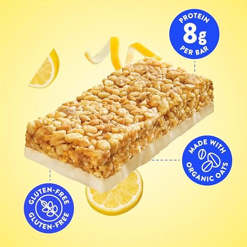 LUNA Bar Lemon Zest – Glutenfreie Snack-Riegel mit Bio-Hafer, 12er-Pack