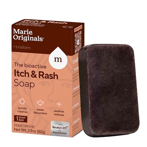 Marie Originals Juckreizlindernde Seife Körperwäsche Bar, Natürliche Anti-Juckreiz Seife gegen Insektenstiche, Mückenstiche, Chigger, Windpocken, Hautreizungen, Sanfte Seife für Kinder, Jugendliche und Erwachsene