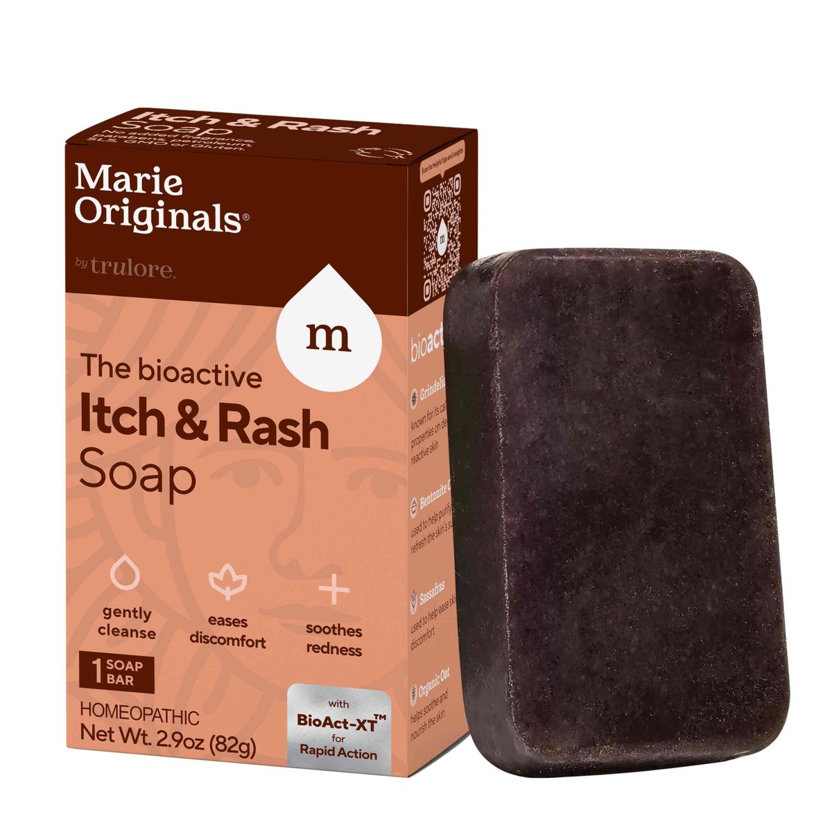 Marie Originals Juckreizlindernde Seife Körperwäsche Bar, Natürliche Anti-Juckreiz Seife gegen Insektenstiche, Mückenstiche, Chigger, Windpocken, Hautreizungen, Sanfte Seife für Kinder, Jugendliche und Erwachsene