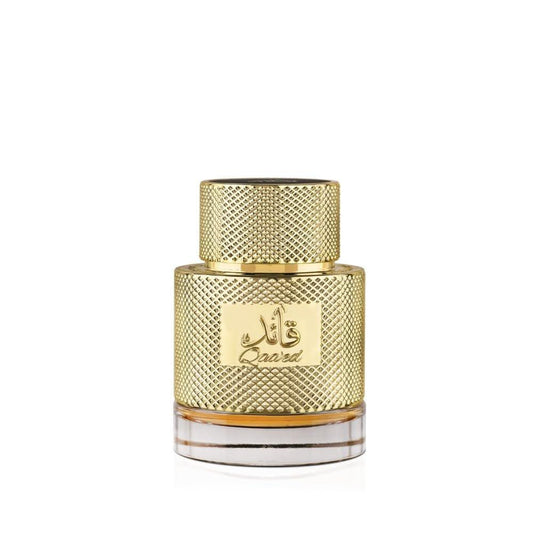 Lattafa Qaaed Eau de Parfum für Herren – Würzig, Holz, Oud, Leder – 100 ml Lang anhaltender Duft