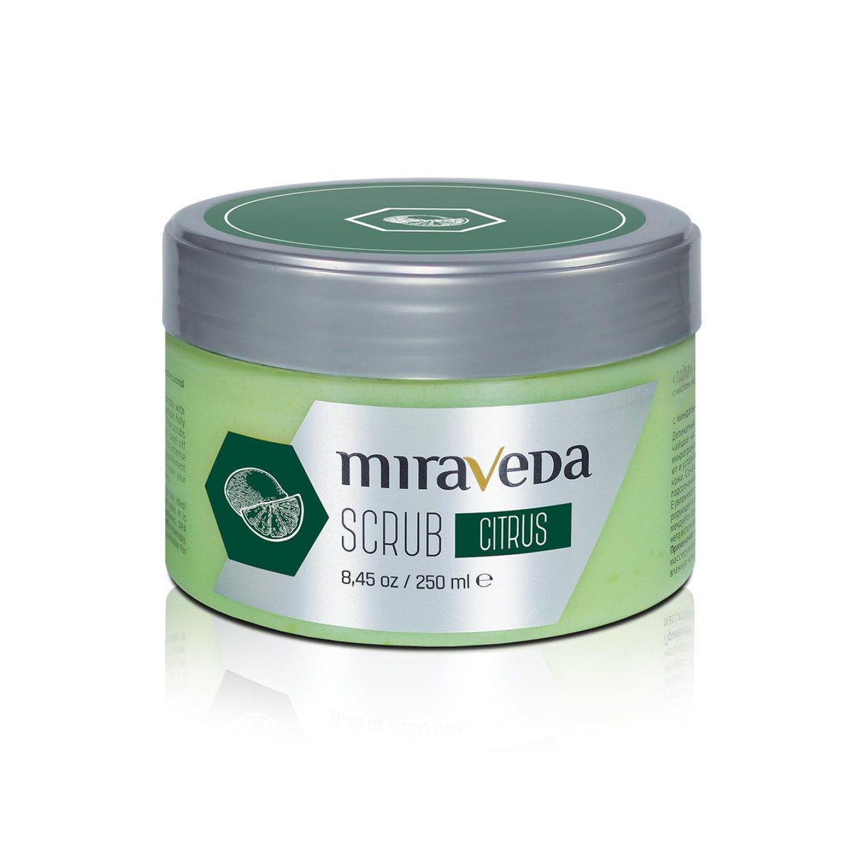 Miraveda by Italwax Citrus Scrub – 250ml / 8,45 fl.oz. Mit Kokosöl und Limette für eine frische Zitrusnote – Ideal für die Handpflege
