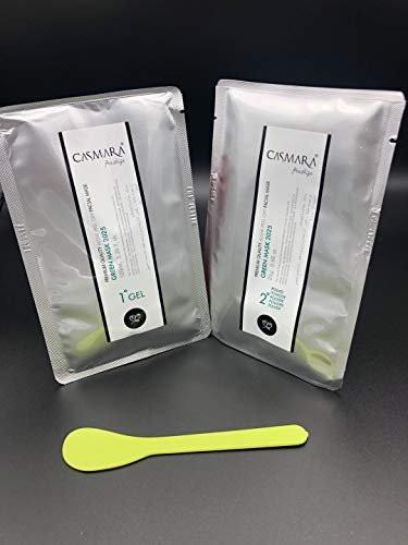 Casmara Premium Qualität Algen-Peel-Off-Gesichtsmasken 4,26 Unzen/Maske Gel (3,38 Unzen)/Maskenpulver (0,88 Unzen) (Grün)