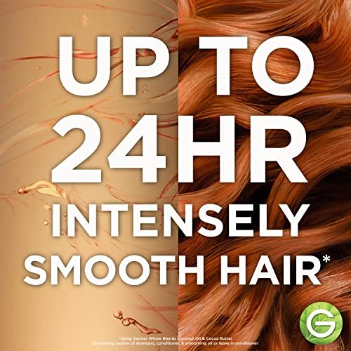 Garnier Whole Blends Kokosöl & Kakaobutter Glättendes Shampoo für krauses Haar, 22 Fl Oz, 2er-Pack
