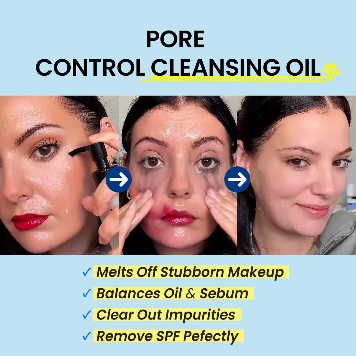 coxir Ultra Hyaluronic Reinigungsöl – Sanftes koreanisches Öl für Make-up-Entfernung, Mitesser & Porenpflege, mehrschichtige Hyaluronsäure, vegane Formel für alle Hauttypen, nicht komedogen, 150 ml