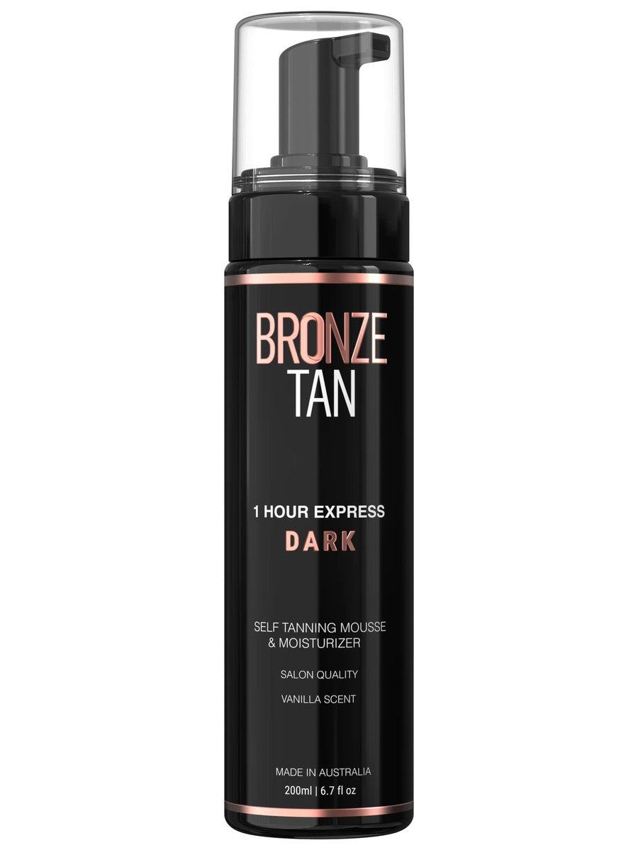 Bronze Tan Selbstbräuner Mousse Dark Self Tan Foam | Sonnenloser Bräuner für alle Hauttöne | Salonqualität mit Vanilleduft (200 ml/6,7 oz)