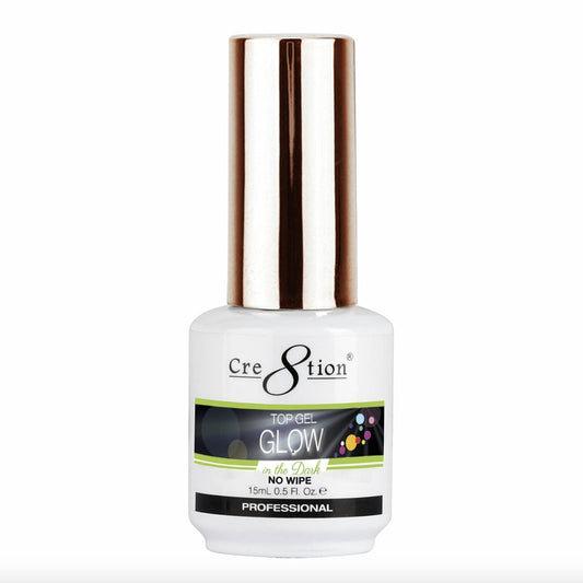 Cre8tion Glow in The Dark Soak Off Top Coat Gel Nagellack – UV/LED-Lampenaushärtung für leuchtende Nail Art