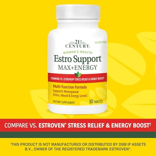 21st Century Estro Support Max + Energie – 30 Tabletten für hormonelle Balance und Vitalität
