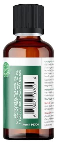 Viva Doria Eukalyptus ätherisches Öl, 100% rein, natürlich, unverdünnt, für Aromatherapie | Lebensmittelqualität, 30 ml (1 Fl Oz)