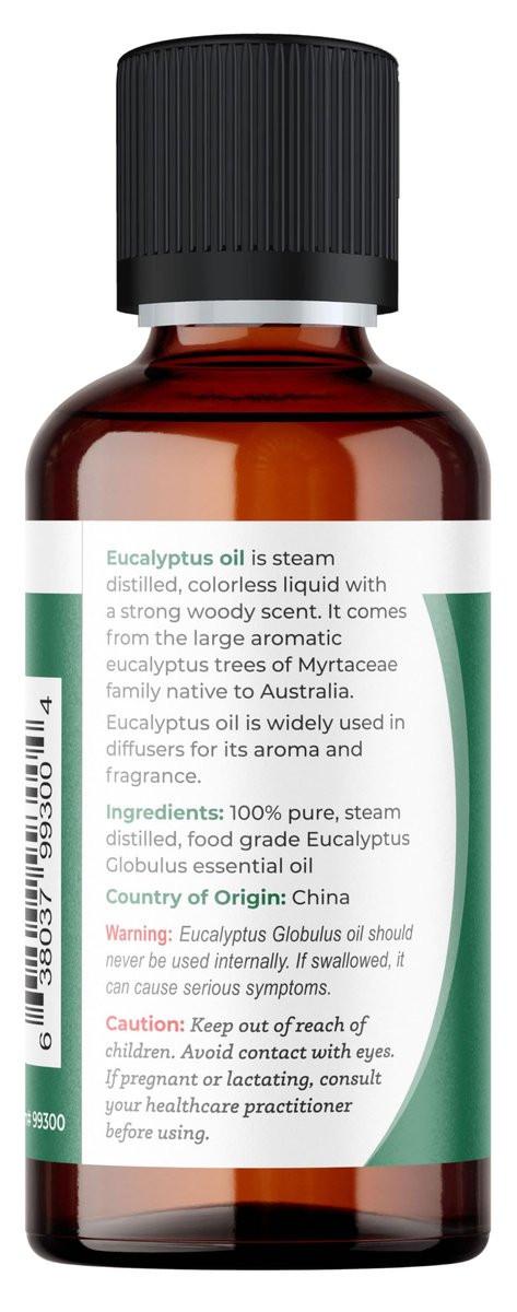Viva Doria Eukalyptus ätherisches Öl, 100% rein, natürlich, unverdünnt, für Aromatherapie | Lebensmittelqualität, 30 ml (1 Fl Oz)