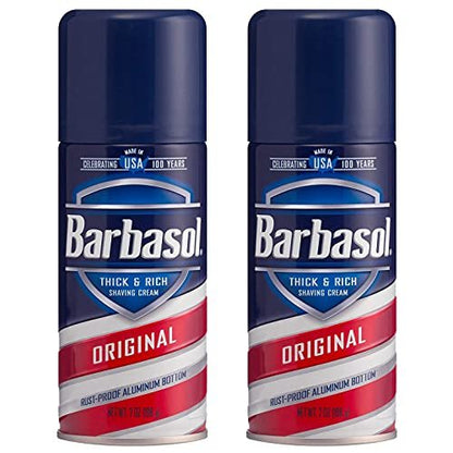 Barbasol Rasiercreme Original 7 Unzen (2er-Pack) – Sanfte, gründliche Rasur