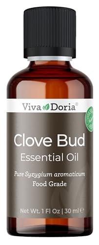 Viva Doria 100 % reines Nelkenknospen-Öl, unverdünnt, Lebensmittelqualität, 30 ml