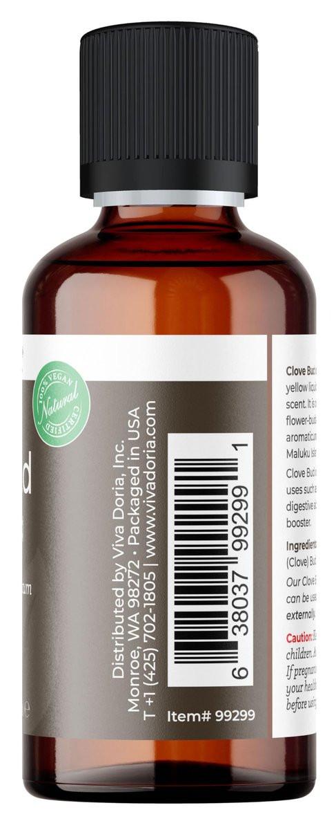 Viva Doria 100 % reines Nelkenknospen-Öl, unverdünnt, Lebensmittelqualität, 30 ml