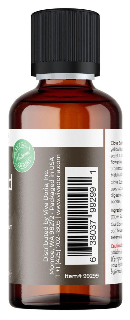 Viva Doria 100 % reines Nelkenknospen-Öl, unverdünnt, Lebensmittelqualität, 30 ml