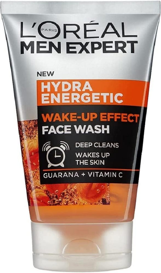 L’Oréal Paris Men Expert Wake-up Effect Gesichtsreiniger 100ml – Hydra Energetic mit Vitamin C* für müde und fahle Haut