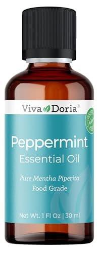 Viva Doria 100 % reines nordwestliches Pfefferminzöl, unverdünnt, Lebensmittelqualität, Wasserdampfdestilliert, hergestellt in den USA, 30 ml (1 Flüssigunze)