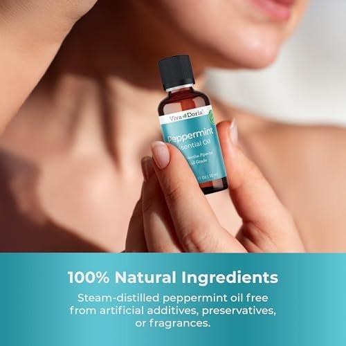 Viva Doria 100 % reines nordwestliches Pfefferminzöl, unverdünnt, Lebensmittelqualität, Wasserdampfdestilliert, hergestellt in den USA, 30 ml (1 Flüssigunze)