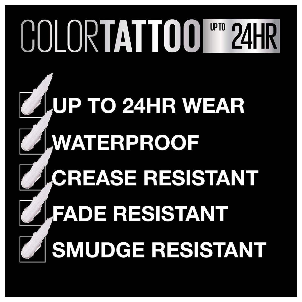 Maybelline New York Color Tattoo 24 Stunden Langanhaltender Cremiger Lidschatten, Front Runner, 1 Stück