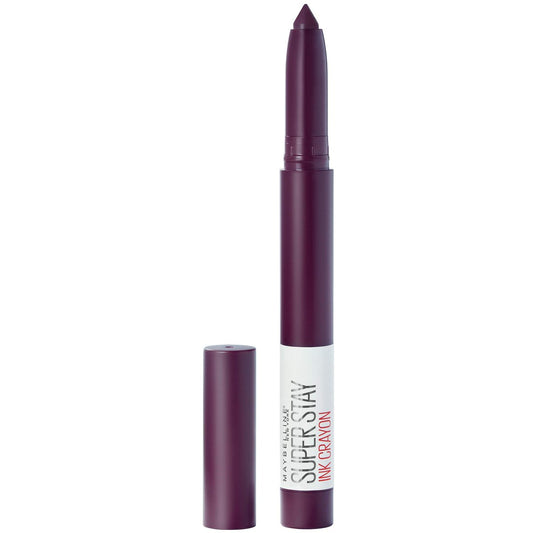 Maybelline SuperStay Ink Crayon Matt Lipstick – Lange Haltbarkeit & eingebauter Spitzer, Farbe: Forget The Rules, 0,04 oz