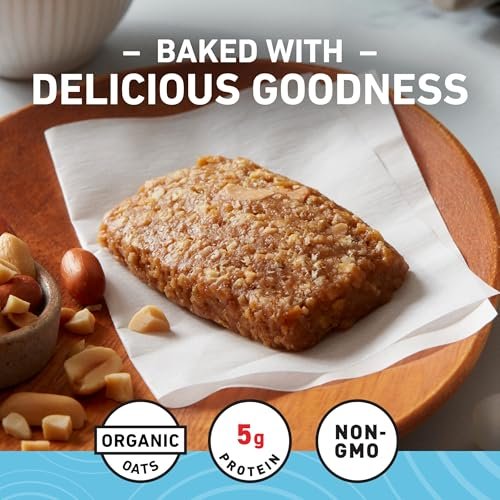 CLIF BAR Minis – Knusprige Erdnussbutter – Mit Hafer aus biologischem Anbau – 5 g Protein – Nicht-GVO – Pflanzlich – Snack-große Energieriegel – 0,99 oz (20er Pack)