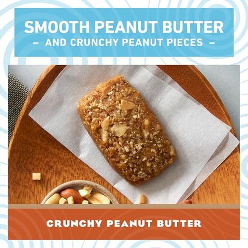 CLIF BAR Minis – Knusprige Erdnussbutter – Mit Hafer aus biologischem Anbau – 5 g Protein – Nicht-GVO – Pflanzlich – Snack-große Energieriegel – 0,99 oz (20er Pack)