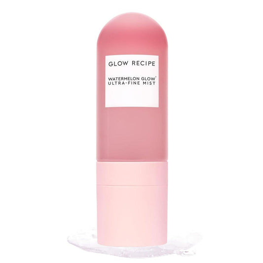 Glow Recipe Watermelon Glow Feuchtigkeitsspray + Gesichtsnebel – Ultrafeiner Nebel mit Hyaluronsäure + Hibiskus-AHA zur Erfrischung trockener Haut & für dewy Make-up – Für alle Hauttypen (75 ml)