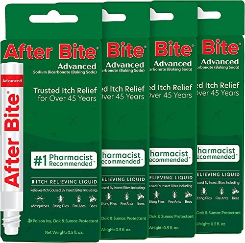 After Bite Advanced Formula 4er-Pack – Juckreizstift mit Natriumbicarbonat gegen Mücken-, Feuerameisen- und Bienenstiche – 0,5 oz (14 g)
