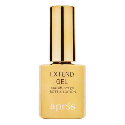 APRÉS Nail Extend Gel Gold Flasche | 15 ml | Premium Qualität | Weichgel, Gel-X Tips Kleber, einfache Anwendung, einfaches Entfernen, Einweichen, Applikator enthalten