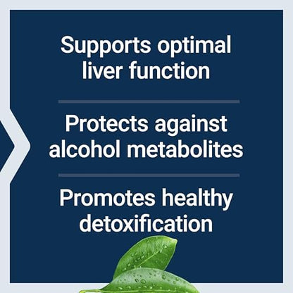 Life Extension Anti-Alcohol Complex – Vitamin C, Zink, Traubenkern, Mariendistel, Nelkenextrakt – Unterstützt gesunden Alkoholstoffwechsel & optimale Leberfunktion – Glutenfrei, Nicht-GVO, 60 Kapseln