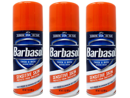 Barbasol Rasiercreme 7 Unzen (empfindliche Haut, 3er-Pack)