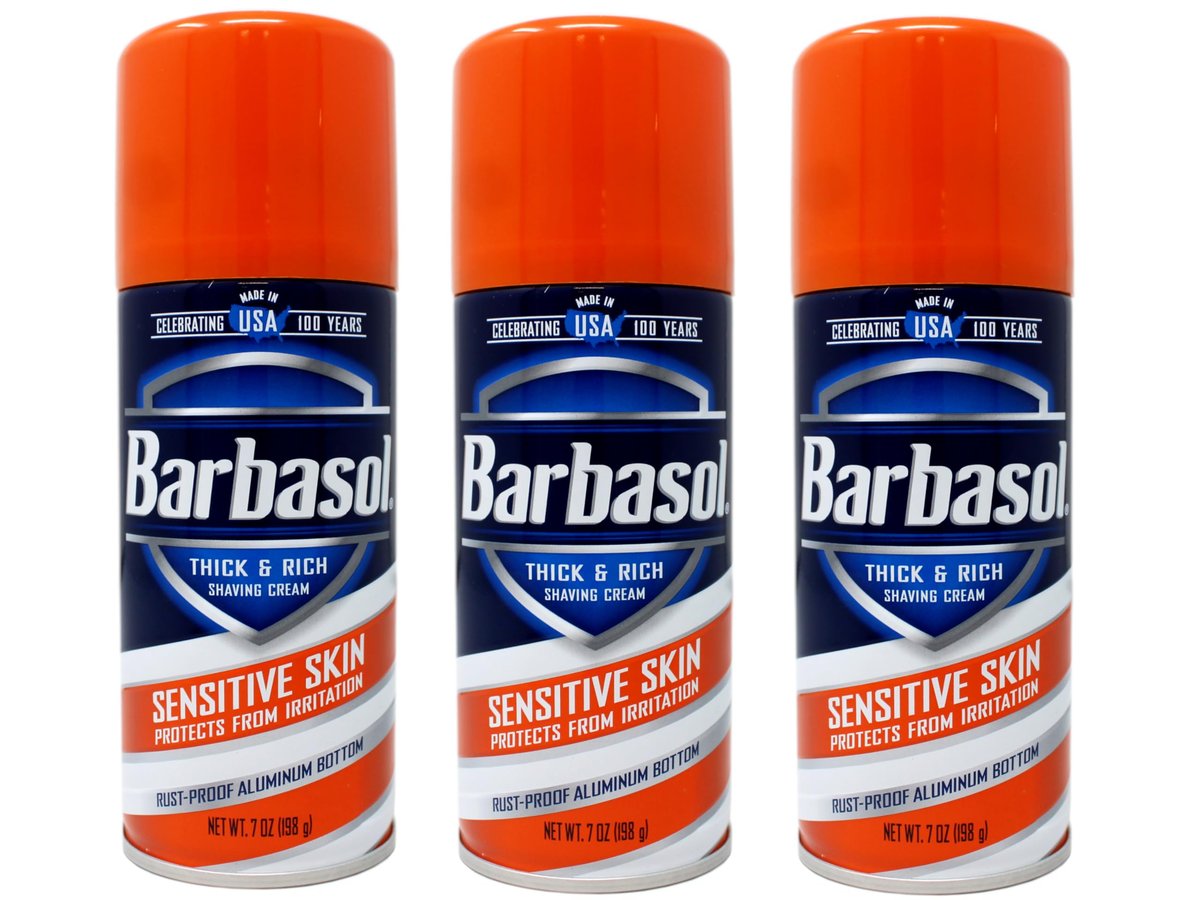 Barbasol Rasiercreme 7 Unzen (empfindliche Haut, 3er-Pack)