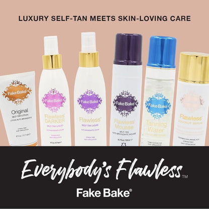 Fake Bake Foam Tanning Water Selbstbräuner – Natürliche Bräune mit Hydratation und Passionsblume, 200 ml