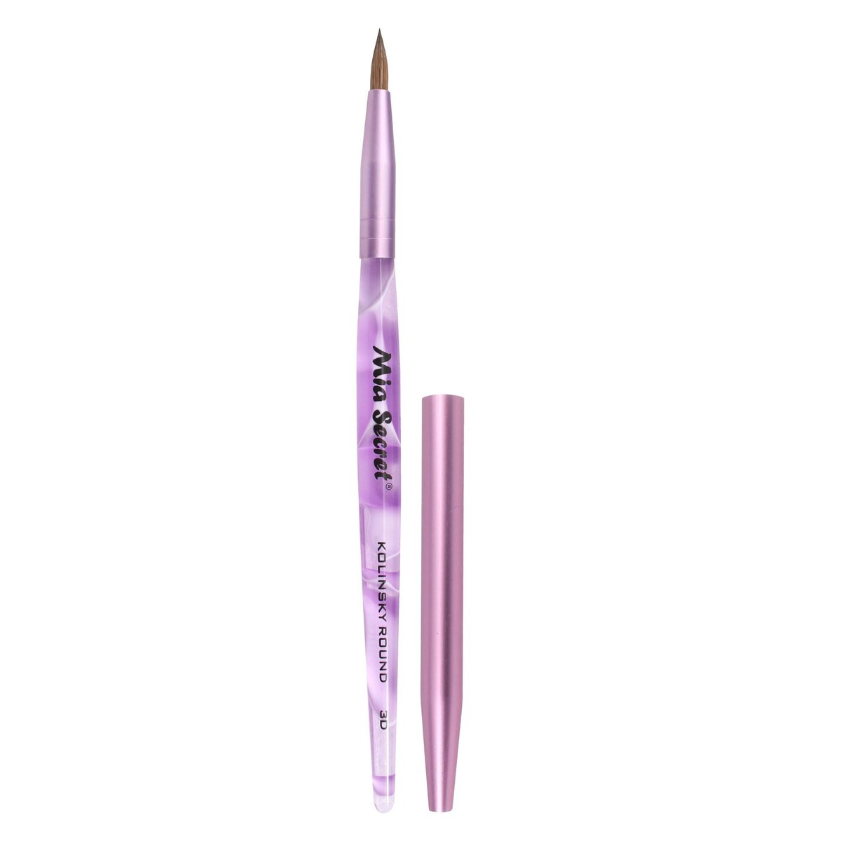 Mia Secret Kolinsky Runder Nail Art Pinsel 3D (Lila)