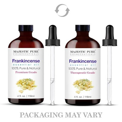 Majestic Pure Weihrauch Ätherisches Öl mit Glaspipette - 100% rein und natürlich - 118 ml