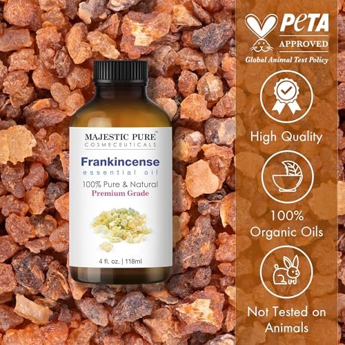 Majestic Pure Weihrauch Ätherisches Öl mit Glaspipette - 100% rein und natürlich - 118 ml