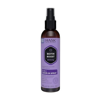HASK Thickening BIOTIN 5-in-1 Leave-In Conditioner Spray – Für alle Haartypen, farbsicher, glutenfrei, sulfatfrei, parabenfrei – 177 ml