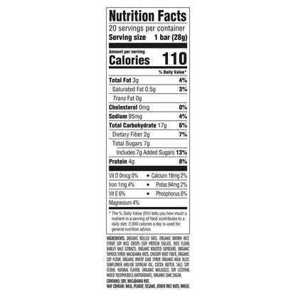 CLIF BAR Minis - Weiße Schokolade Macadamianuss - Mit Bio-Hafer - 4g Protein - Nicht-GVO - Pflanzlich - Snack-Riegel - 0,99 oz (20er Pack)