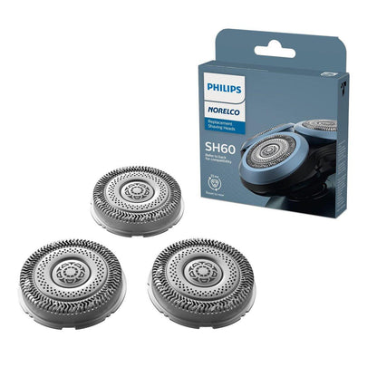 Philips Norelco Original SH60/72 Scherköpfe Kompatibel mit Norelco Rasierer Serie 6000