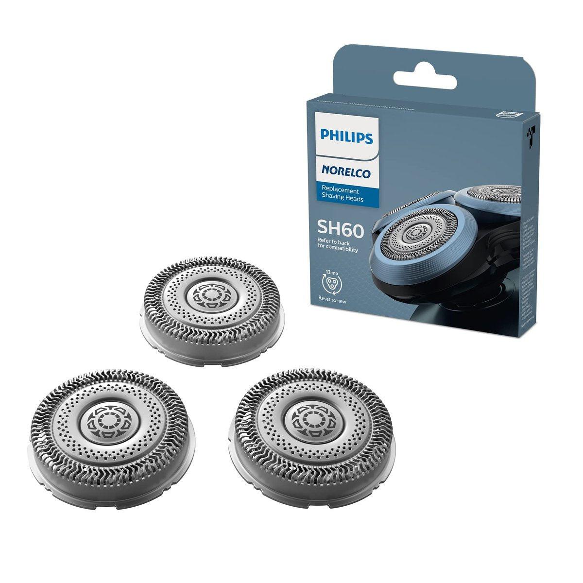 Philips Norelco Original SH60/72 Scherköpfe Kompatibel mit Norelco Rasierer Serie 6000