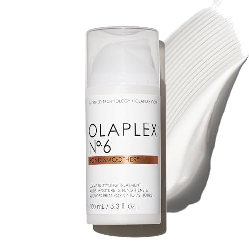 Olaplex Nº. 6 Bond Smoother Leave-In Styling Treatment – Glättet, pflegt & stärkt – Frizz-Kontrolle bis zu 72 Stunden – Für lockiges, welliges, glattes & krauses Haar – 100 ml / 3,3 Fl Oz