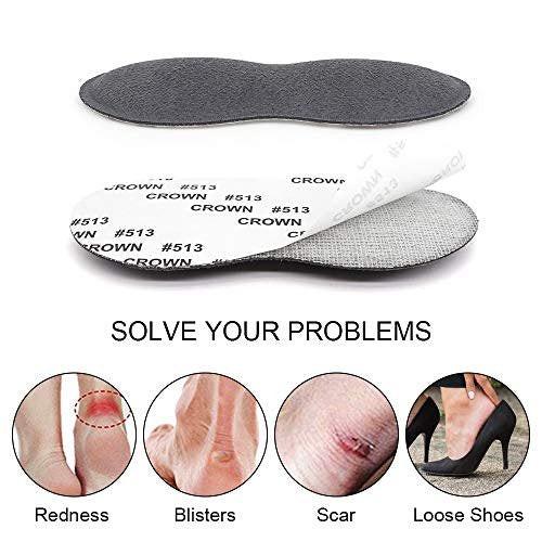 Dr.Foot Fersengriever für Damen und Herren – Selbstklebende Fersenpolster gegen Rutschen, zu große Schuhe, Reibung, Blasen und Fußschmerzen – 2 Paar + 1 Extra Paar (Grau)