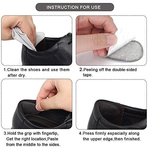 Dr.Foot Fersengriever für Damen und Herren – Selbstklebende Fersenpolster gegen Rutschen, zu große Schuhe, Reibung, Blasen und Fußschmerzen – 2 Paar + 1 Extra Paar (Grau)