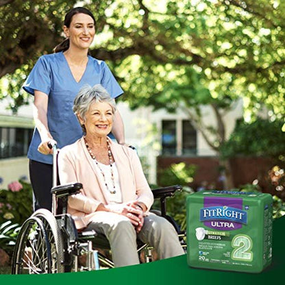 FitRight Stretch Inkontinenzhosen mit Klebelaschen, ultra-saugfähig, Größe 2, 51 bis 70 Zoll Taillenumfang, 20 Stück